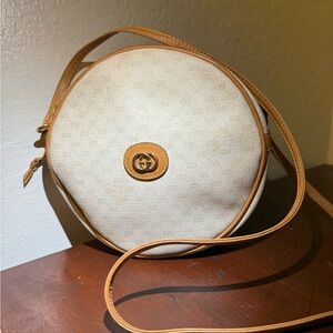 Rare Vintage Gucci Monogram Canvas Canteen Bag